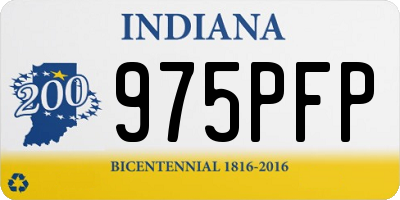 IN license plate 975PFP