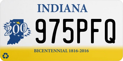 IN license plate 975PFQ