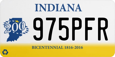 IN license plate 975PFR