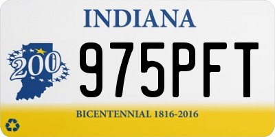 IN license plate 975PFT