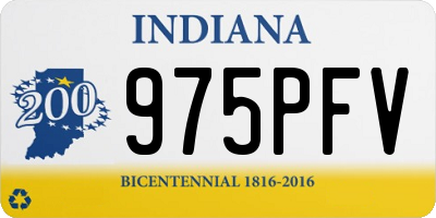 IN license plate 975PFV