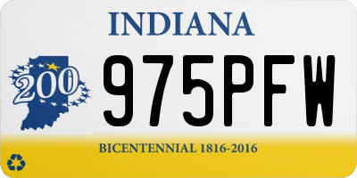 IN license plate 975PFW
