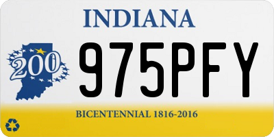 IN license plate 975PFY