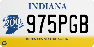 IN license plate 975PGB