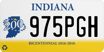 IN license plate 975PGH