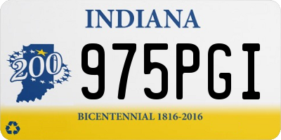 IN license plate 975PGI