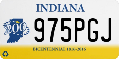 IN license plate 975PGJ