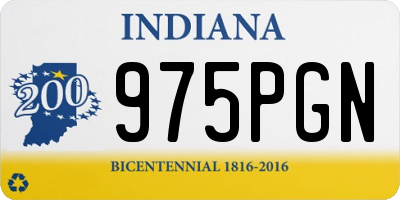 IN license plate 975PGN