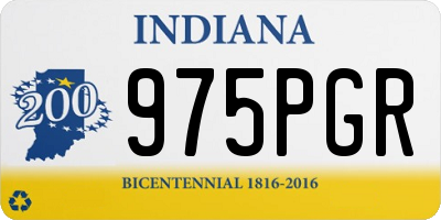 IN license plate 975PGR