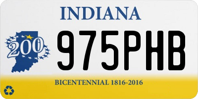IN license plate 975PHB