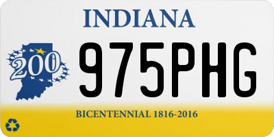 IN license plate 975PHG