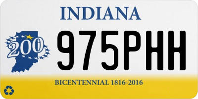 IN license plate 975PHH