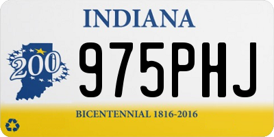IN license plate 975PHJ
