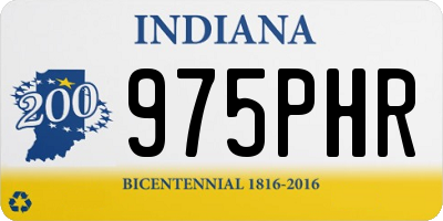 IN license plate 975PHR