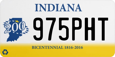IN license plate 975PHT