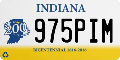 IN license plate 975PIM
