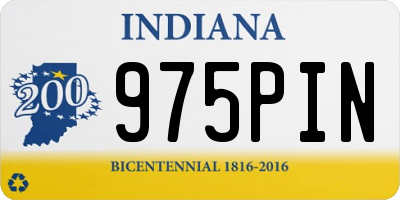 IN license plate 975PIN