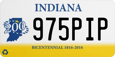 IN license plate 975PIP