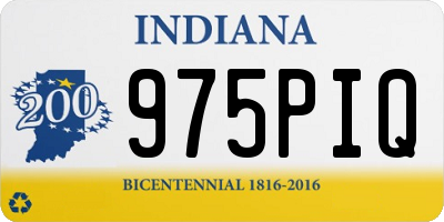 IN license plate 975PIQ