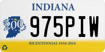IN license plate 975PIW