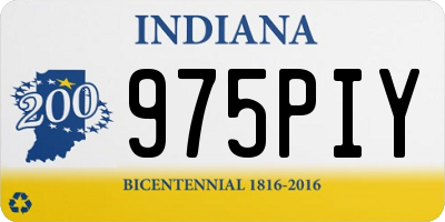 IN license plate 975PIY