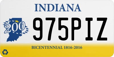 IN license plate 975PIZ