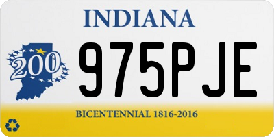 IN license plate 975PJE