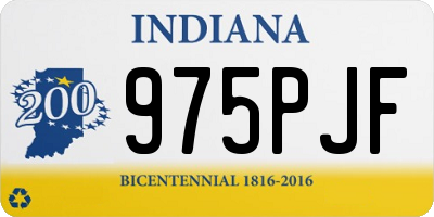 IN license plate 975PJF