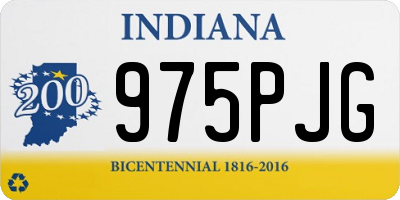 IN license plate 975PJG