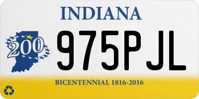 IN license plate 975PJL
