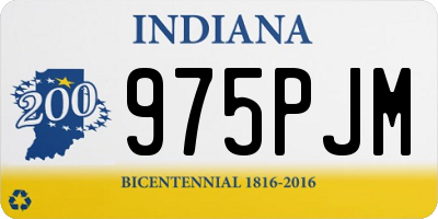 IN license plate 975PJM