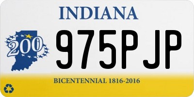 IN license plate 975PJP