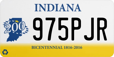 IN license plate 975PJR