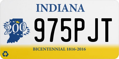 IN license plate 975PJT