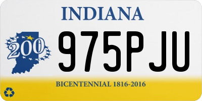 IN license plate 975PJU