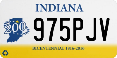 IN license plate 975PJV