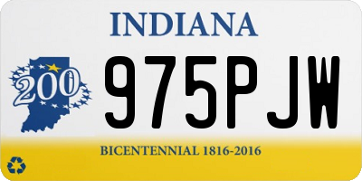 IN license plate 975PJW