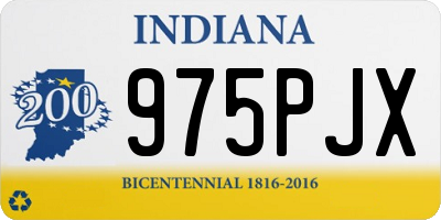 IN license plate 975PJX