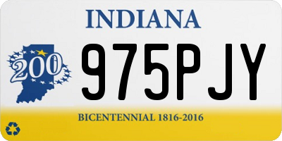 IN license plate 975PJY