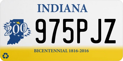 IN license plate 975PJZ