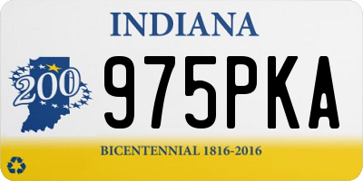 IN license plate 975PKA