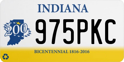 IN license plate 975PKC
