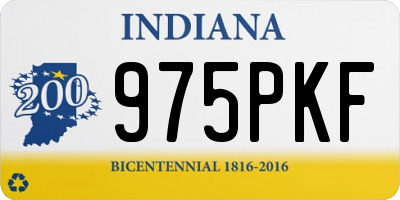 IN license plate 975PKF