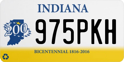 IN license plate 975PKH