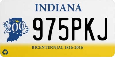 IN license plate 975PKJ