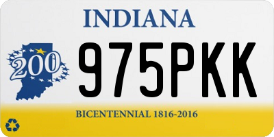 IN license plate 975PKK