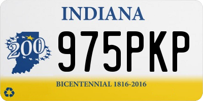 IN license plate 975PKP