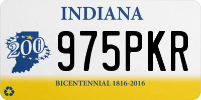 IN license plate 975PKR
