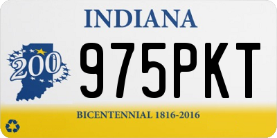 IN license plate 975PKT