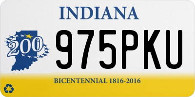 IN license plate 975PKU